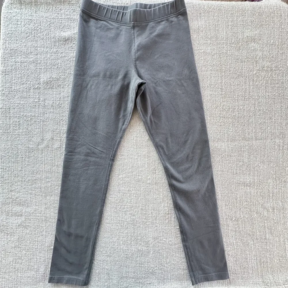 Primary Girl's Solid Gray Leggings VGUC 12